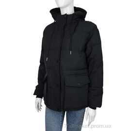 Куртка жіноча Зима 869 black (5 шт. р.сіткаM-2XL) "Turn Hug" недорого оптом від прямого постачальника