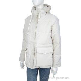 Куртка жіноча Зима 869 white (5 шт. р.сіткаM-2XL) "Turn Hug" недорого оптом від прямого постачальника