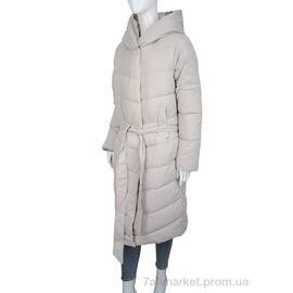 Пальто жіноче Зима 2428 beige (5 шт. р.сіткаM-2XL) "Turn Hug" недорого оптом від прямого постачальника