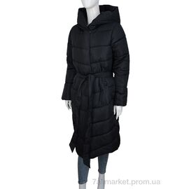 Пальто жіноче Зима 2428 black (5 шт. р.сіткаM-2XL) "Turn Hug" недорого оптом від прямого постачальника