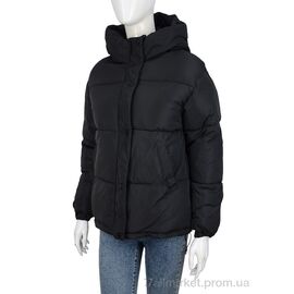 Фотография Куртка женская Зима 2230 black (4 шт. р.сетка M-2XL) "Turn Hug" недорого оптом от прямого поставщика