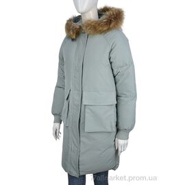 Пальто жіноче Зима 618 green (5 шт. р.сіткаM-2XL) "Turn Hug" недорого оптом від прямого постачальника