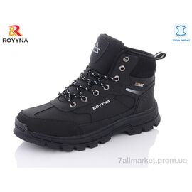 Черевики чоловічі стильні Зима 075DB-6-43 еко хутро (8 пар р.41-46) "ROYYNA" недорого оптом від прямого постачальника