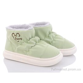 Дутики жіночі утеплені Зима 2260 green (10 пар р.36-41) "Lion" недорого оптом від прямого постачальника