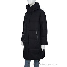 Пальто жіноче Зима 2323-02 black (5 шт. р.сітка46-54) "П2П Design" недорого оптом від прямого постачальника
