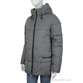 Куртка жіноча Зима 323-04 grey (5 шт. р.сітка46-54) "П2П Design" недорого оптом від прямого постачальника