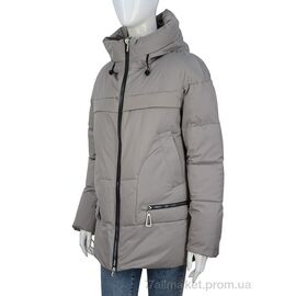 Куртка жіноча Зима 323-02 d.beige (5 шт. р.сітка46-54) "П2П Design" недорого оптом від прямого постачальника