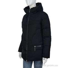 Куртка жіноча Зима 323-01 black (5 шт. р.сітка46-54) "П2П Design" недорого оптом від прямого постачальника