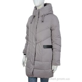 Куртка жіноча Зима 335-02 d.beige (5 шт. р.сітка46-54) "П2П Design" недорого оптом від прямого постачальника