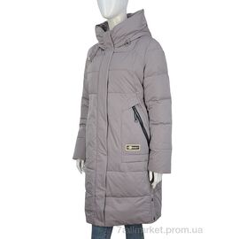 Пальто жіноче Зима 320-03 d.beige (5 шт. р.сітка46-54) "П2П Design" недорого оптом від прямого постачальника