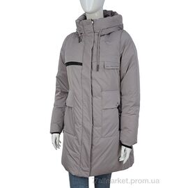 Куртка жіноча Зима 333-05 d.beige (5 шт. р.сітка46-54) "П2П Design" недорого оптом від прямого постачальника