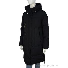 Пальто жіноче Зима 329-01 black (5 шт. р.сітка46-54) "П2П Design" недорого оптом від прямого постачальника