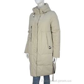Пальто жіноче Зима 329-03 beige (5 шт. р.сітка46-54) "П2П Design" недорого оптом від прямого постачальника
