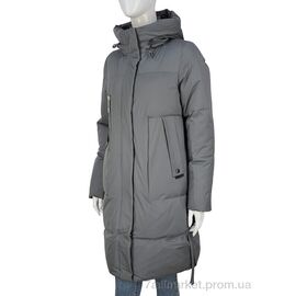 Пальто жіноче Зима 329-04 grey (5 шт. р.сітка46-54) "П2П Design" недорого оптом від прямого постачальника