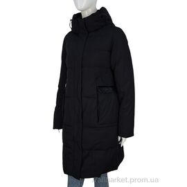 Фотография Пальто женское Зима 331-01 black (5 шт. р.сетка 46-54) "П2П Design" недорого оптом от прямого поставщика