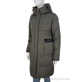 Фотография Пальто женское Зима 331-04 khaki (5 шт. р.сетка 46-54) "П2П Design" недорого оптом от прямого поставщика