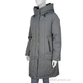 Фотография Пальто женское Зима 322-02 grey (5 шт. р.сетка 46-54) "П2П Design" недорого оптом от прямого поставщика