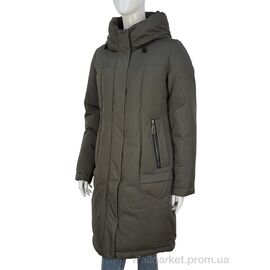 Фотография Пальто женское Зима 322-03 khaki (5 шт. р.сетка 46-54) "П2П Design" недорого оптом от прямого поставщика