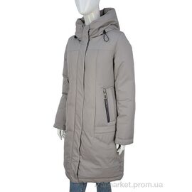 Фотография Пальто женское Зима 322-04 d.beige (5 шт. р.сетка 46-54) "П2П Design" недорого оптом от прямого поставщика