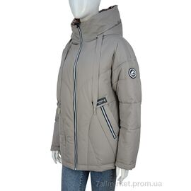 Фотография Куртка женская Зима 332-03 grey (5 шт. р.сетка 46-54) "П2П Design" недорого оптом от прямого поставщика