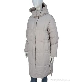 Пальто жіноче Зима 2392 beige (4 шт. р.сіткаM-2XL) "Turn Hug" недорого оптом від прямого постачальника