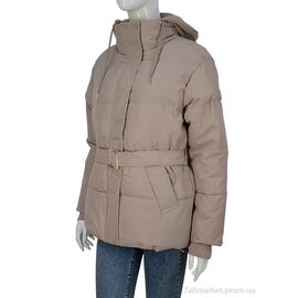 Куртка жіноча Зима 8823 d.beige (4 шт. р.сіткаM-2XL) "Turn Hug" недорого оптом від прямого постачальника
