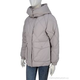 Фотография Куртка женская Зима 9012 grey (4 шт. р.сетка S-XL) "Hope" недорого оптом от прямого поставщика