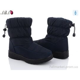 Дутики жіночі утеплені Зима D21R141 navy (12 пар р.36-41) "Aba" недорого оптом від прямого постачальника