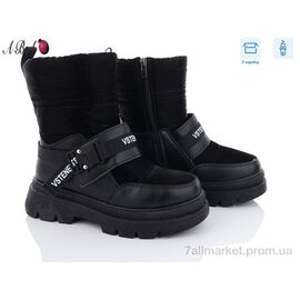 Черевики жіночі стильні Зима JP27 black (8 пар р.36-41) "Aba" недорого оптом від прямого постачальника