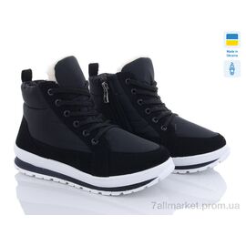 Черевики жіночі стильні Зима B&R Е16 чорний бп-old (8 пар р.36-41) "Lvovbaza" недорого оптом від прямого постачальника