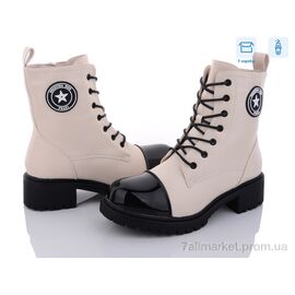 Фотография Ботинки женские стильные зима 91-2 (6 пар р.36-41) "Hongquan" недорого оптом от прямого поставщика
