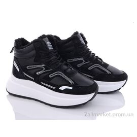 Черевики жіночі стильні Зима YB022-1 (8 пар р.36-41) "YiYi" недорого оптом від прямого постачальника