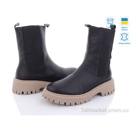 Черевики жіночі стильні Зима 0759-4 чорний (6 пар р.36-40) "A.N.I.One" недорого оптом від прямого постачальника