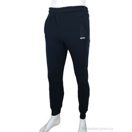 Спортивні штани чоловічі Зима 07005 navy, флис (5 шт. р.сітка48-56) "Obuvok" недорого оптом від прямого постачальника