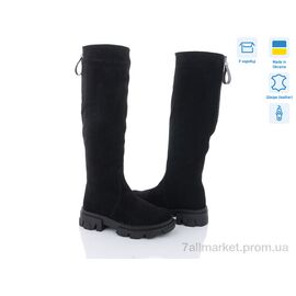 Чоботи жіночі зручні Зима 97 чорний з зима (6 пар р.36-40) "Mona Lisa" недорого оптом від прямого постачальника