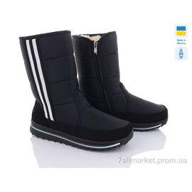 Фотография Дутики женские утепленные зима 3105 чорний (6 пар р.37-42) "Paolla" недорого оптом от прямого поставщика