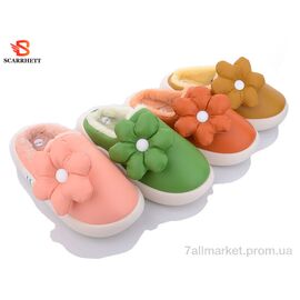 Фотография Тапки женские для дома зима 1250 mix (12 пар р.36-41) "SCARRHETT" недорого оптом от прямого поставщика