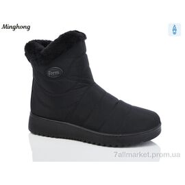 Дутики жіночі утеплені Зима 601 (8 пар р.37-42) "Minghong" недорого оптом від прямого постачальника