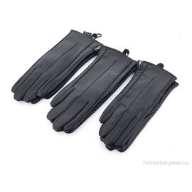 Фотография Перчатки женские Зима R104Ж кожзам-махра black (10 шт. р.сетка 6,5-8,5) "KUINH" недорого оптом от прямого поставщика