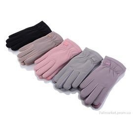 Фотография Перчатки женские Зима M9Ж плащівка-хуто mix (12 шт. р.сетка 6,5-8,5) "KUINH" недорого оптом от прямого поставщика