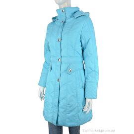 Куртка жіноча Зима 13-922 l.blue (07102) (4 шт. р.сіткаS-2XL) "Obuvok" недорого оптом від прямого постачальника