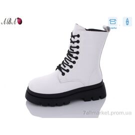 Черевики жіночі стильні Зима 5230 white (6 пар р.36-41) "Aba" недорого оптом від прямого постачальника
