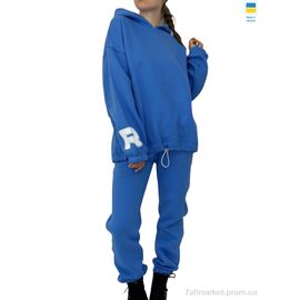 Фотография Спортивный костюм женский Зима 00305 блакитний (3 шт. р.сетка S-L) "Kram" недорого оптом от прямого поставщика