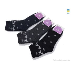 Шкарпетки для дітей Зима 284-2 mix (07091) (12 шт. р.сітка36-41) "Obuvok" недорого оптом від прямого постачальника