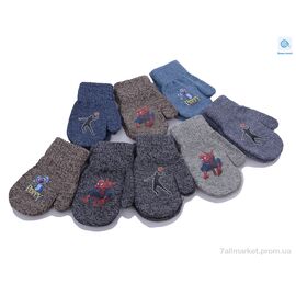 Рукавиці дитячі Зима 2365S mix (12 шт. р.сітка2-3) "KUINH" недорого оптом від прямого постачальника