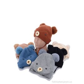 Шапка дитяча Зима KA117 mix флис (5 шт. р.сітка44-48) "Red Hat" недорого оптом від прямого постачальника