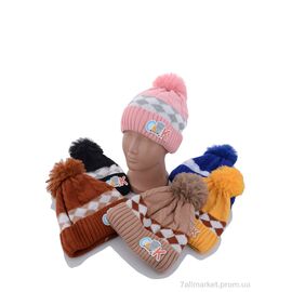 Шапка дитяча Зима KA118 mix флис (5 шт. р.сітка46-50) "Red Hat" недорого оптом від прямого постачальника