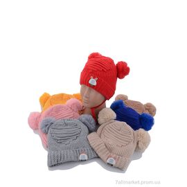 Шапка дитяча Зима KA119 mix флис (5 шт. р.сітка44-46) "Red Hat" недорого оптом від прямого постачальника