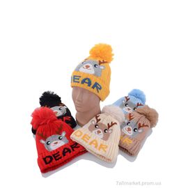 Шапка дитяча Зима KA120 mix флис (5 шт. р.сітка46-50) "Red Hat" недорого оптом від прямого постачальника