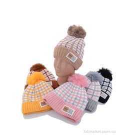 Шапка дитяча Зима KA123 mix флис (5 шт. р.сітка46-50) "Red Hat" недорого оптом від прямого постачальника